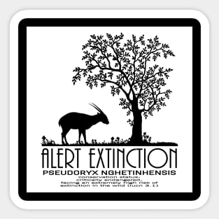 Alert Extinction Sticker